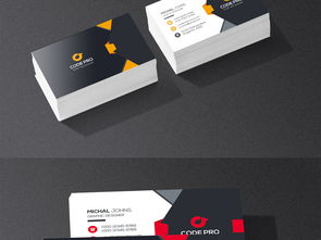 四色時尚公司商務(wù)名片設(shè)計模板 高清PSD素材下載與計算機圖文設(shè)計應(yīng)用